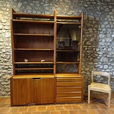 Superbe bibliothèque vintage
