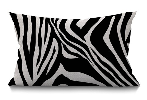 Housse coussin motif zèbre - de,