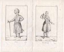 Gravure de Persan et gravure