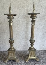 Paire de pique-cierges anciens