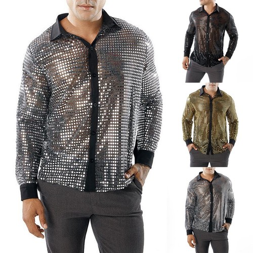 Chemise pailletée neuve danse