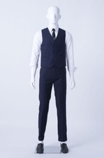 Abstrait Brillant Blanc Mâle Mannequin de Vitrine LM1-B Figure Nez Bouche Hommes