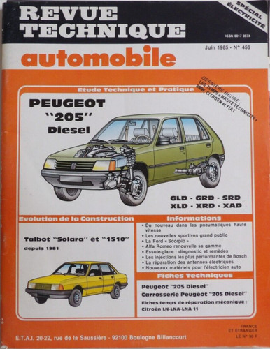 Revue technique automobile - revue,