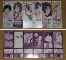 Faux Monogatary/Bakemonogatari 6 types de signets Librairie Limitée/Ichiban