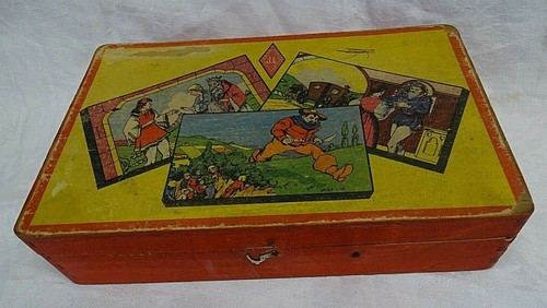 Ancien jeu cubes jl - jl, bois