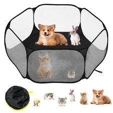 Petit Parc Chiot Tissus, Parc pour Chaton, Tente pour Chat, Enclos pour Chat,...