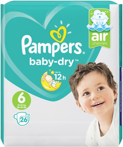 Pampers baby dry - dry, couches