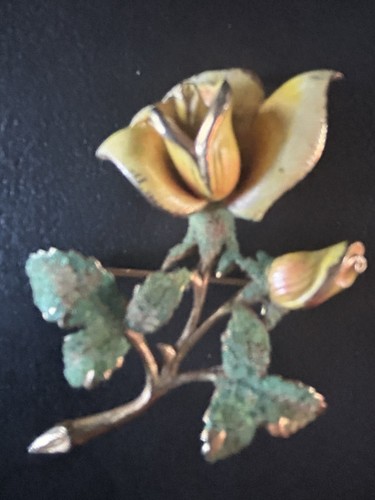 Broche ancienne vintage - broche, fleur