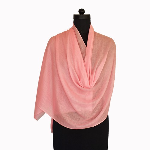 Châle étole rose pashmina - rose,
