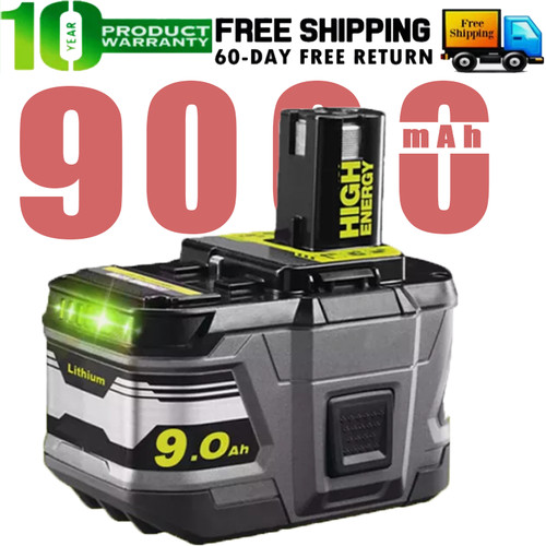 Batterie 18v 0ah pour - 9.0ah, ryobi