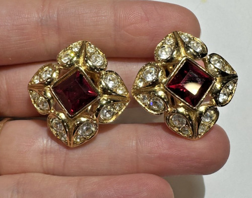 Vintage croix malte rubis - vintage,