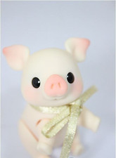 Oh!Duck Farm TonTon pig BJD Doll FIGURE Full SET with Bonus Sticker USED Japan