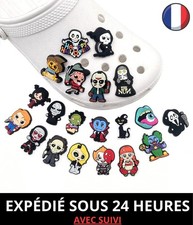 20 charms crocs pin's breloque pour sabots sandales chaussures thème Halloween
