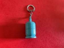 vintage pencil size keychain - pencil sharpener - gas bottle - keychain