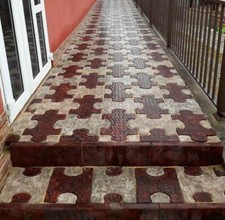 Moule en béton puzzle pavés