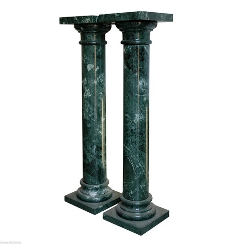 Colonne marbre vert alpes - colonne, en