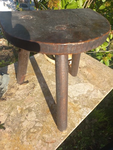 Ancien tabouret traite - tabouret,