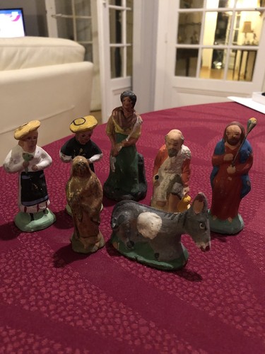 Lot santons crèche en - de,
