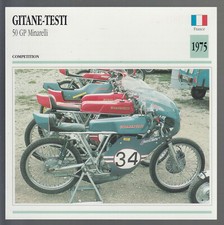 1975 Gitane-Testi 50cc Grand Prix GP Minarelli Motorcycle Photo Spec Sheet Card