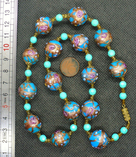 Collier perles murano - perles,