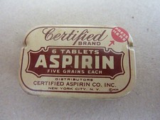 US MEDIC WW2 BOITE ASPIRINE