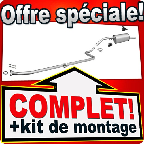 Ligne pot échappement - ligne, pour