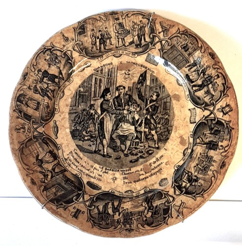 Assiette ancienne avec - assiette,