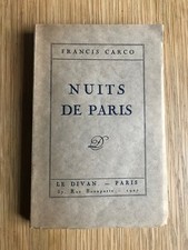 Francis Carco Nuits de Paris