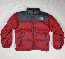 The North Face 1996 Retro Nuptse Men's Puffer Size Medium Red & Gray 700 Down