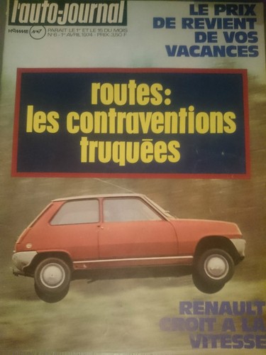 Auto journal 1974 - l'auto,