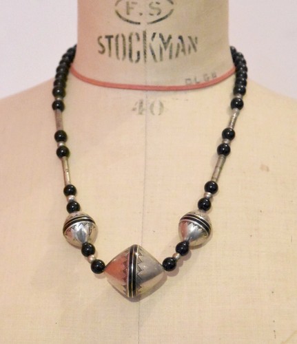 Collier vintage argent - vintage,