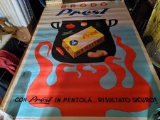 ORIGINAL VINTAGE POSTER/MANIFESTO/AFFICHE ANCIENNE BRODO PREST by Amoli 1956