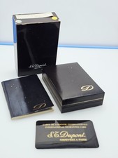 Magnifique Ancien Vintage Boite Pour Briquet St dupont Avec Certificat Et Manuel