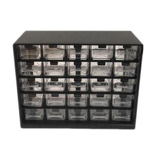 25 PièCes CombinéEs Armoire de Rangement à Tiroirs Transparents BoîTe de Pi8536