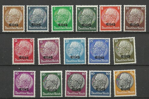 Timbres france 1940 alsace - france,