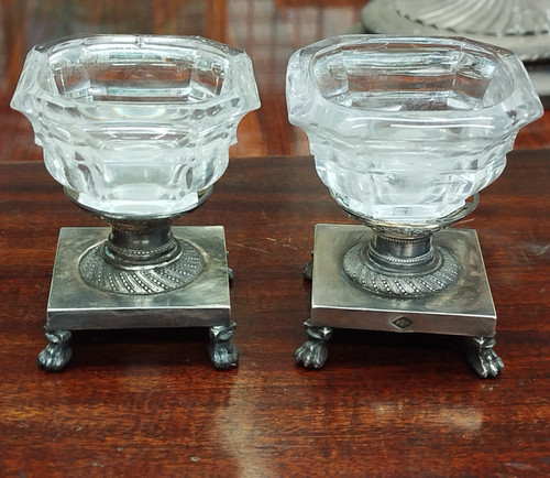 Paire salerons argent - paire,