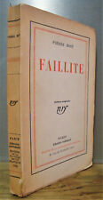 "Faillite", Pierre BOST