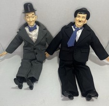 Vintage 1991 Laurel & Hardy Collectible Dolls Selling Together