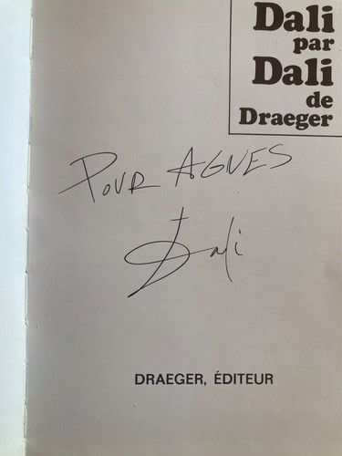 Autographe dedicace salvador - autographe,