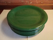 NEWCOR Design Concepts COLORWORKS HUNTER GREEN Set of 6 Salad Plates ~ 7 3/4"