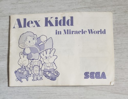 Notice jeu alex kidd - notice,