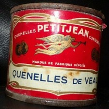 unique OLD CANNED box calf quenelles small jeans circa 1900