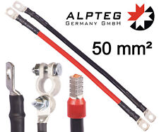 50mm² Battery Cable Lead Bridge Red Black M8 M10 M12 AEH BATT H07V-K ALPTEG