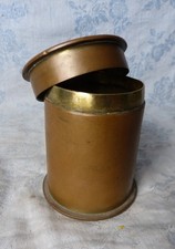 #Artisanat de tranchée# Douille d'Obus Allemand 1917 (HL35) Transformée en boite