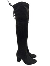 MARK ADAM Cuissarde Dames Botte haute T EU 36 noir style décontracté