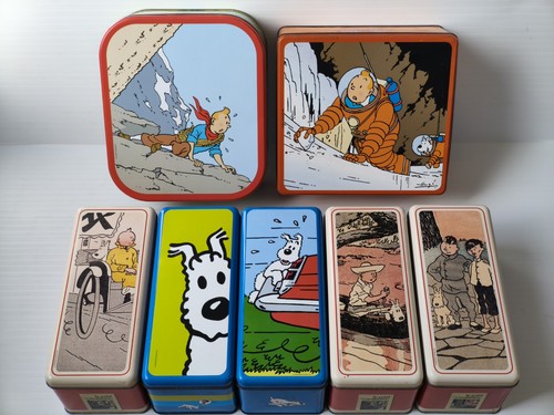 Lot boites biscuit tintin - 7,