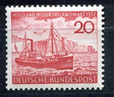 Federal Republic 1952 152 ** MNH IMPECCABLE HELIGOLAND (09591