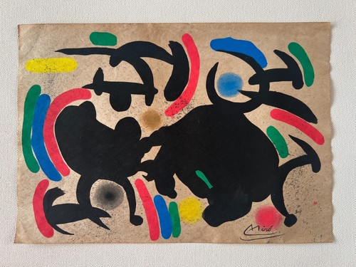 Joan miro dessin sur papier - miro,