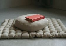 Meditation Set Zafu & Zabuton Buckwheat hulls Meditation pillow cushion Linen 