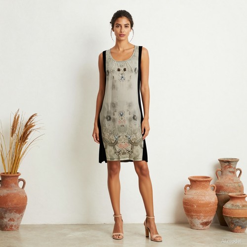 Boho soirée lagenlook robe - boho,